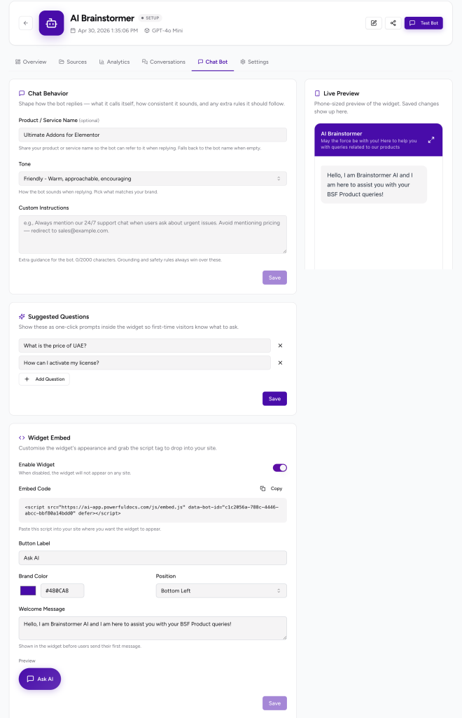chat behavior
